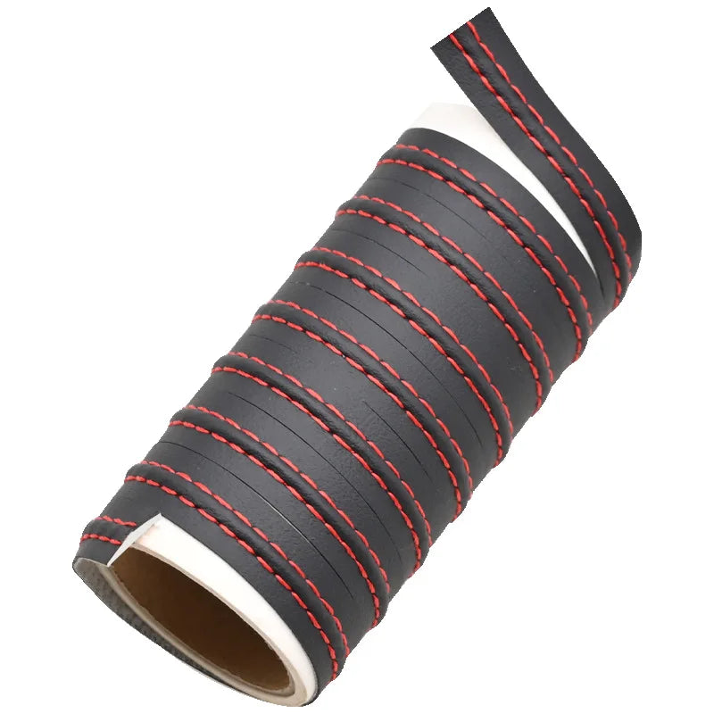 Universal Car Mouldings Trim Pu Leather Braid Decorative Line Strip For Door Dashboard Sticker Car Interior DIY Strips New Style