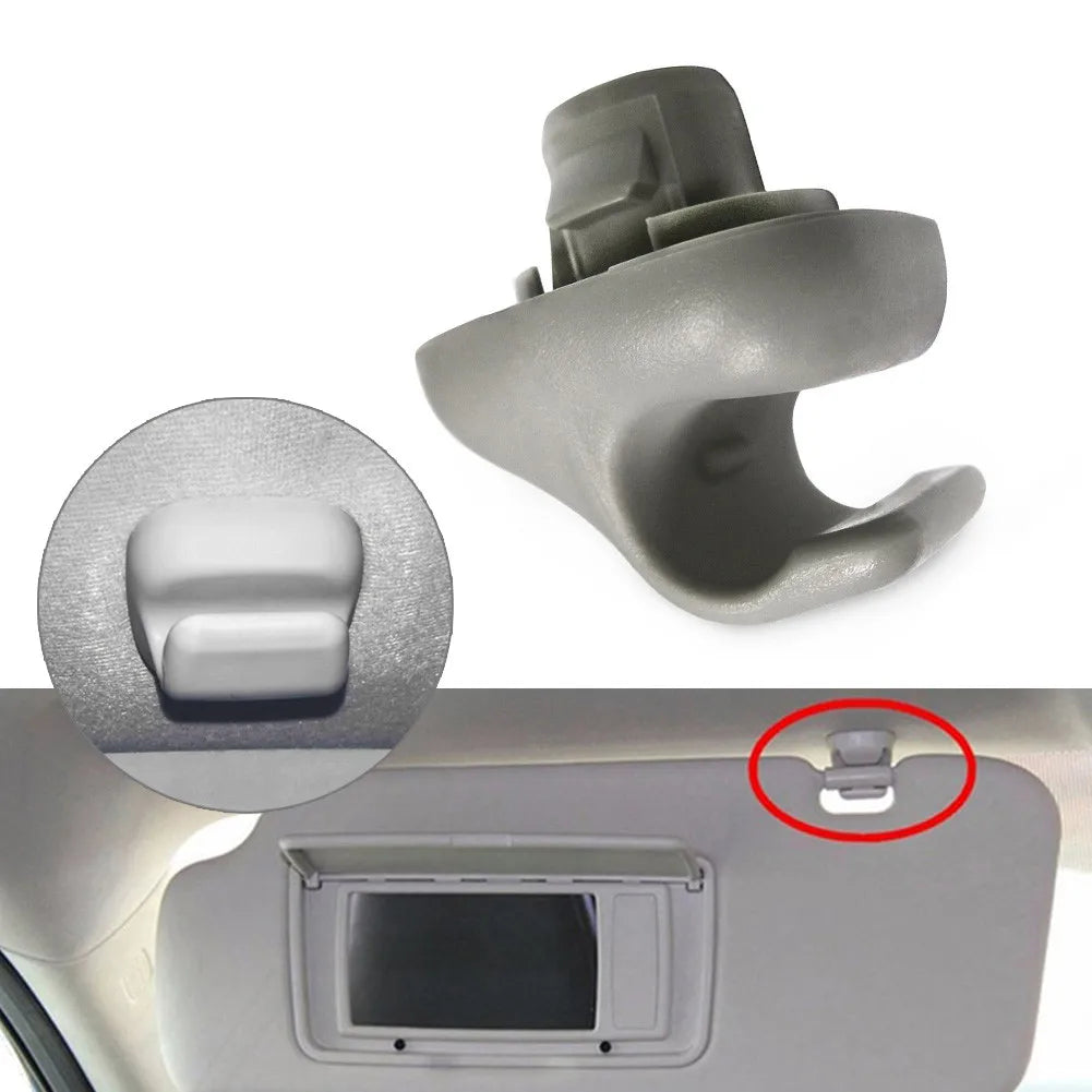 Car Sun Visor Clip For Honda 1998 To 2007 For Accord 1996 To 2004 For Civic 2006 To 2011 Gray Sunvisor Interior Hook Clip