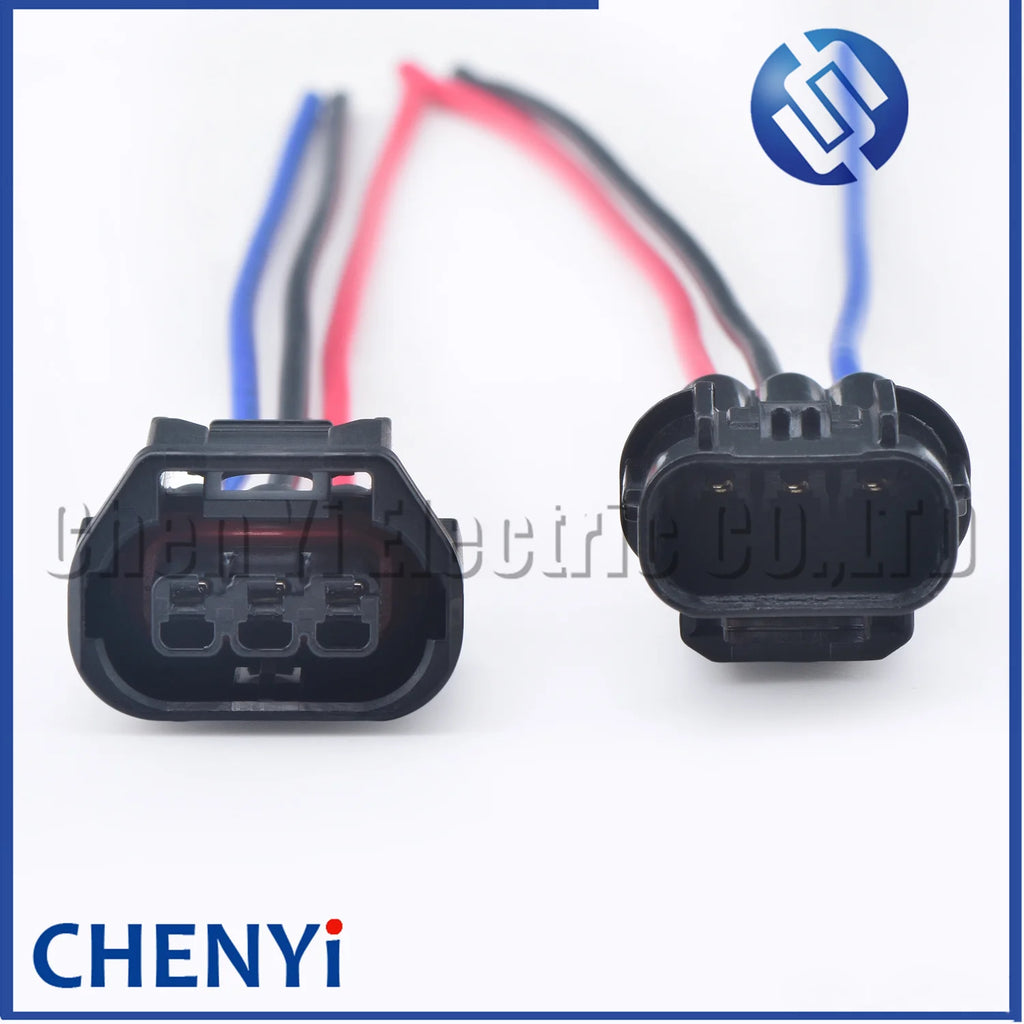 3 Pin car waterproof auto connector LED Fog Light Wire Socket  Daytime Running Light Connector 6189-7494 For Honda