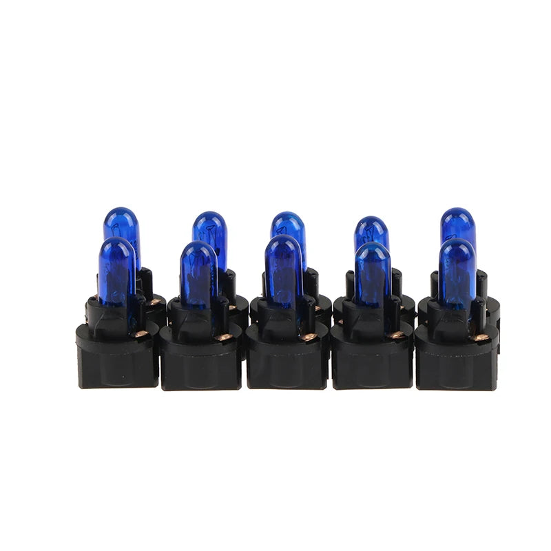 10Pcs T5.5 Led Bulb1.2W Car Interior Lights Dashboard Heating Indicator Wedge Auto Instrument Lamp air conditioning lamp 12V