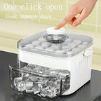 Ice Maker with Easy Press Cap with Easy-press Lid Double-layer Ice Cube Machine Reusable Large Capacity Ice Cube Mold Amagi