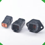 4-Pin Wire Harness Harness Automotive Waterproof Connector harness Black DTP06-4S DTP04-4P