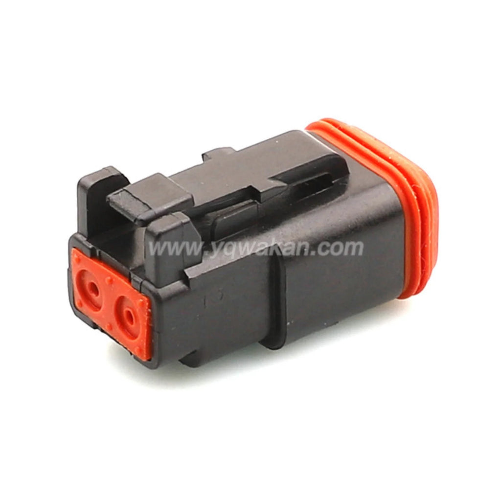 2-PIN Automotive Waterproof Sockets Car 1.6mm Male Female Wiring Harness Connector with Wires Black DT04-2P-E004 DT06-2S-P012