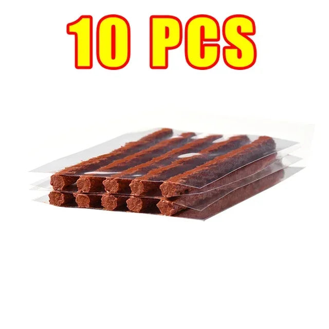 Tire Repair Tool Kit with Rubber Strips Tubeless Tyre Puncture Studding Plug Set Motorcycle Bike Truck Repair Accessories Amagi