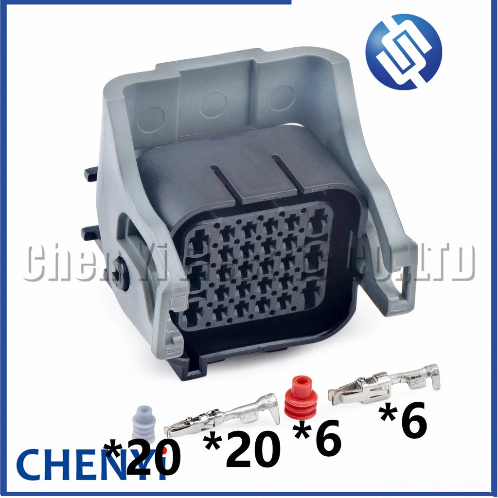 26 Pin 6B+20S male or female Automobile waterproof connector Car radar harness plug Socket 1897013-2 1897009-2 With pins