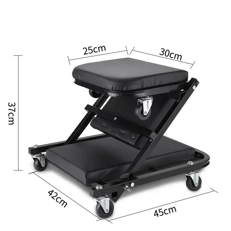 Foldable car repair lying board 40 inches Workshop Bench Wheels Roller Creeper Seat Roller Seat Amagi