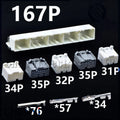 167 Pin PCB Mount Header Right Angle Wire-to-Board Connector ECU plug 1612435-1 1123337-1 1123339-1 1123341-1 For Toyota Honda