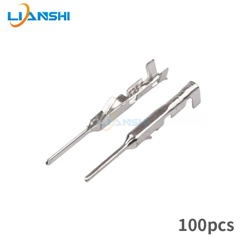 100pcs of DJ614C-1.0S terminal pins suitable for the CD player plugs of the old Honda/Nissan CRV Civic