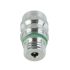 A/C Service Valve High Side R-134a Port Adapter With Replaceable Valve Cores Air Conditioning Pipeline