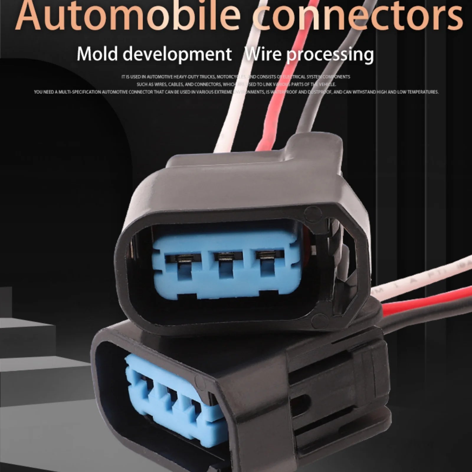3 Pin Waterproof CRV High-voltage Ignition Coil Automotive Female Connector Wiring Harness 6189-0728 For Honda K-Series S2000