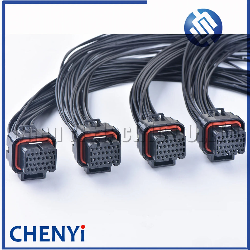 26 Pin Auto ECU Computer Connector Oil Gas Electrical Plug 3-1437290-7 3-1437290-8 1473416-1 1473416-2 With 30cm Wires
