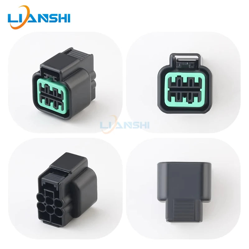 PB625-06027 PB621-06020 Automotive headlight plug 6p male and female wiring harness connector with terminal