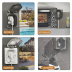 IP65 Waterproof Outdoor Socket- 16A High Power Wall Plate, 250V US/Thai Style 10A Receptacle, Bathroom & Weatherproof Electrical