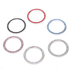 Universal Car Start Switch Button Decorative Diamond Rhinestone Ring Auto SUV Car Decorative Interior Accessories Amagi