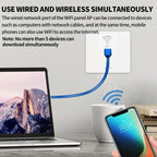 In-Wall Smart WiFi Router Panel 1000Mbps - 86-Type Hidden AP with 110V-220V for Home/Hotel Network Coverage