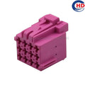 12pin auto waterproof electric plastic wire harness connector 1-967622-6/5/3