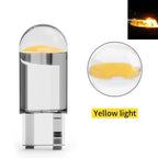 10/5pcs W5W Led T10 Car Light COB Glass 6000K White Auto Automobiles License Plate Lamp Dome Read DRL Bulb Style 12V Universal