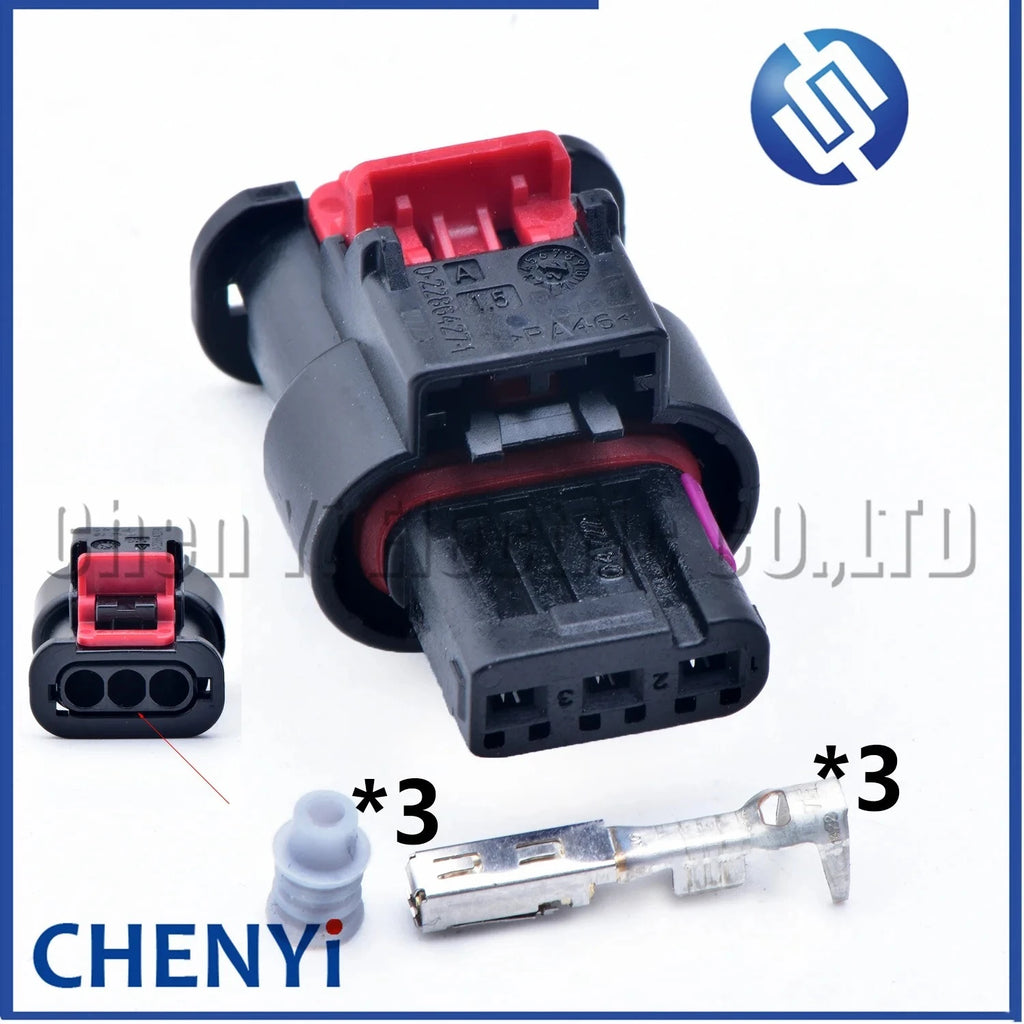 3 Pin Auto waterproof connector PDC Parking radar Sensor Plug 80A973703A 4K0973703A 80A 973 703 A 4K0 973 703 A
