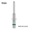 50Pcs DT 1.5mm Series Pin Contact 0462-201-16141 0460-202-16141,Stainless Steel 16AWG Deutsch Crimp Solid Female/male Terminals