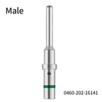 50Pcs DT 1.5mm Series Pin Contact 0462-201-16141 0460-202-16141,Stainless Steel 16AWG Deutsch Crimp Solid Female/male Terminals