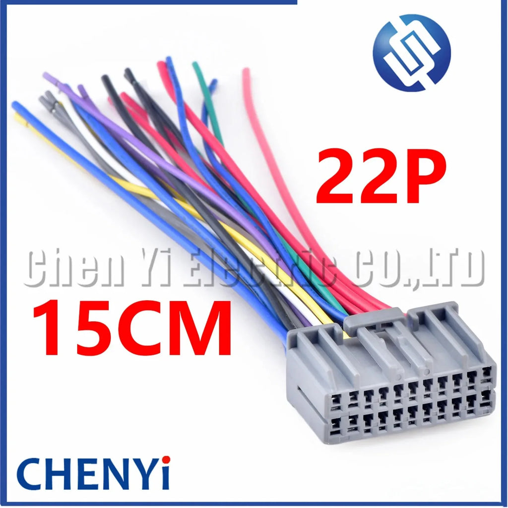 22 Pin Automotive wiring harness connector Unsealed Wire Harness Socket plug 917989 917989-6 90980-11392 With Pins For Honda