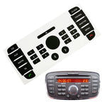 Set Of Auto Car Button Repair Stickers For 6000 CD Radio On For Ford For Mondeo Audio Button Replacement Decals Stickers