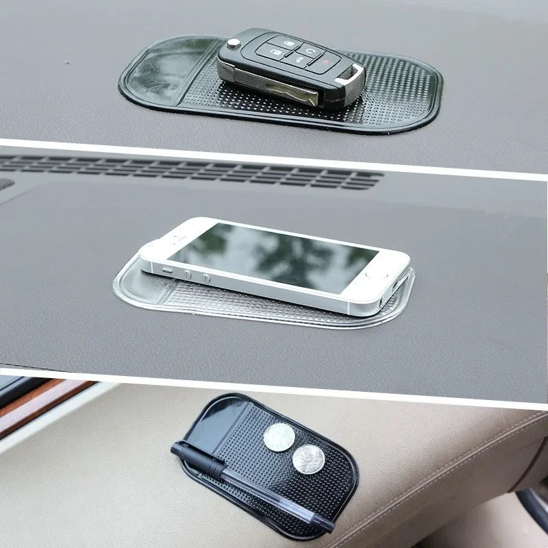 Car Dashboard Silicone Anti-Slip Pad Phone Storage Holder Car Interior Storage Non-Slip  Sticky pad  Phone Mount Accessories New