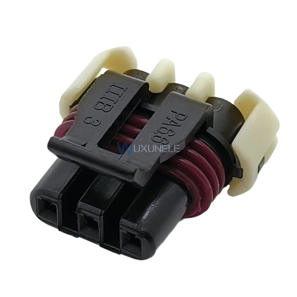 50 Sets 3-Pin Sealed Wire Connectors Automotive Temperature Sensor Plug 12129946 for Vehicle Electrical Wiring Systems