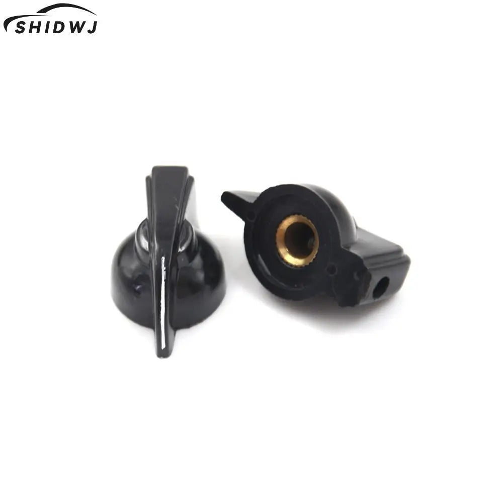5Pcs 6mm Useful Shaft Hole Dia Bakelite Potentiometer Pot Pointer Knobs Caps