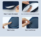 U-shaped Travel Pillow with Hump Design Press-to-inflate Portable Neck for Flight and Business Trips U-shaped for Neck Amagi