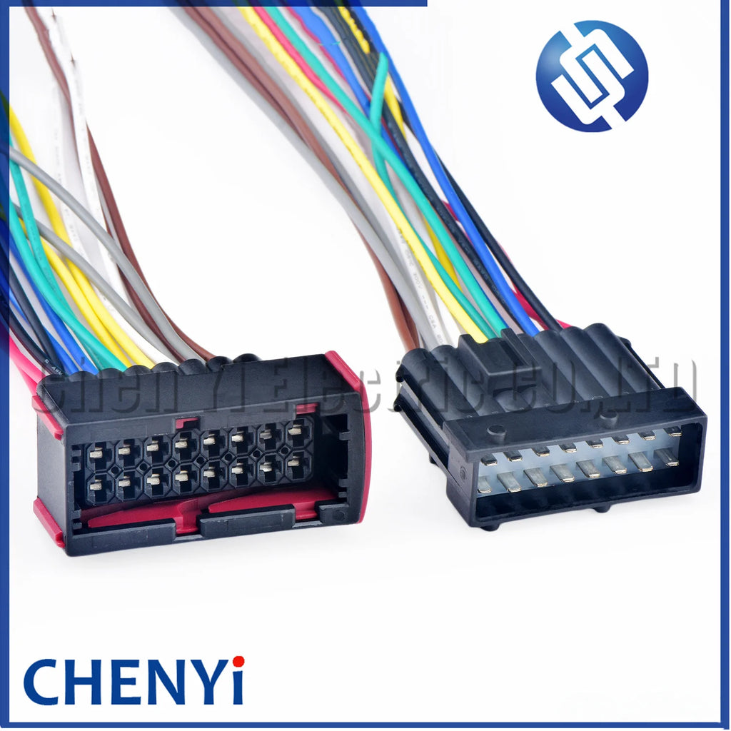 16 Pin Automotive waterproof connector Fuse box Engine computer board harness plug 1-967242-1 1-965427-1 For Volvo Dongfeng