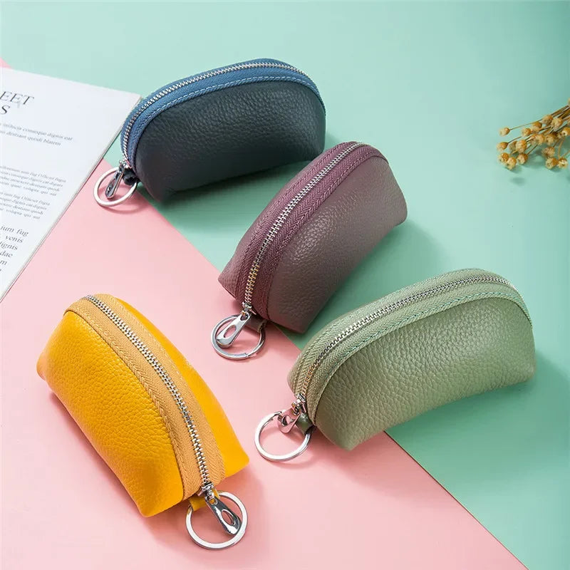 Car Leather Key Holder Minimalist Keychain Case Wallet Key Storage Case Protector Large-capacity Multifunctional Key Pouch Amagi