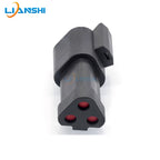 Automotive connector DT04-3P-EP10 with 120-ohm resistance, Dechi waterproof connector, 3-hole black plug