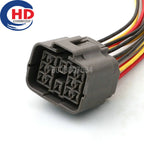 14 Pin Connector Waterproof 1.5mm Male Female Connectors Motorcycle Electrical Harnesses Wiring Harness 6181-0629 6189-7262