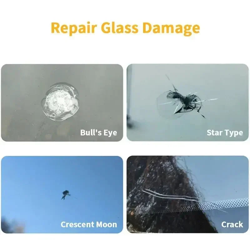 Car Glass Repair Window Cracks Gone Kit Remove Scratch Automobile Truck Motorcycles Broken Tools Windscreen Crack Recovery Set