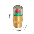 8/1pcs Car Tire Pressure Indicator Tire Pressure Gauge Indicator Alert Monitoring Valve Cap Sensor External Valve Detection