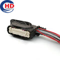 38 Pin Connector  Waterproof  Series  Female Connector Cable Plug Motorcycle Electrical Harnesses Wiring Harness 1241380-1