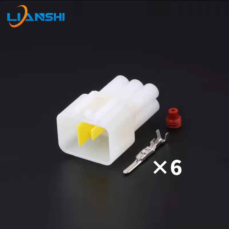 FW-C-6F-B/FW-C-6M-B Automotive waterproof connector Connector 6p harness plug rubber shell with terminal