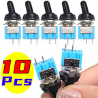 For Motorcycles Boat Supplies Accessory MT-S101 2 Pin 2 Position Mini Toggle Button Switch Blue Micro Toggle Switch Tool 1-10PCS