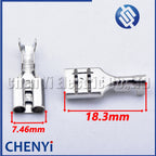 50 Pcs 6.3 series auto wire for connector crimp loose pins Female 0.5-1.25mm 120386325T2001