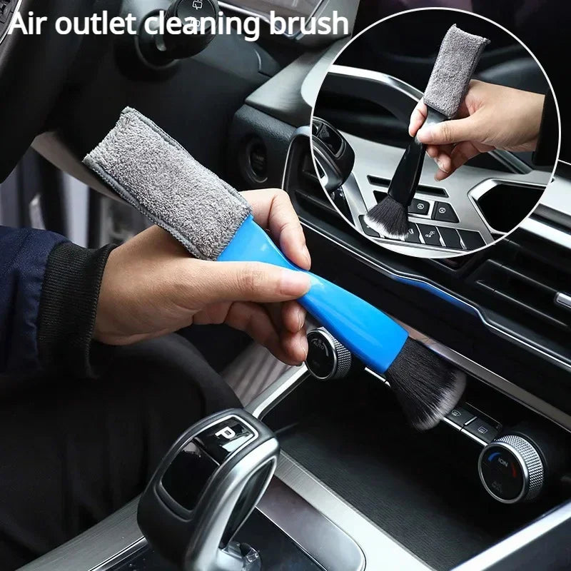 Car Cleaning Tools Air Conditioning Air Outlet Cleaning Dust Removal Soft Brush Multifunctional Auto Interior Cleaning Amagi