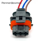 3 Pin 3.5mm Auto Fuel Pressure Sensor Waterproof Electrical Female Connector Wiring Harness Plug For 1928403110 1928404074