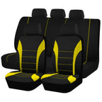 Auto Parts Car Seat Cover Polyester Fabric 5 Piece Set Four Season Universal Airbag Safe Truck Van Front/Rear Cushion amagi