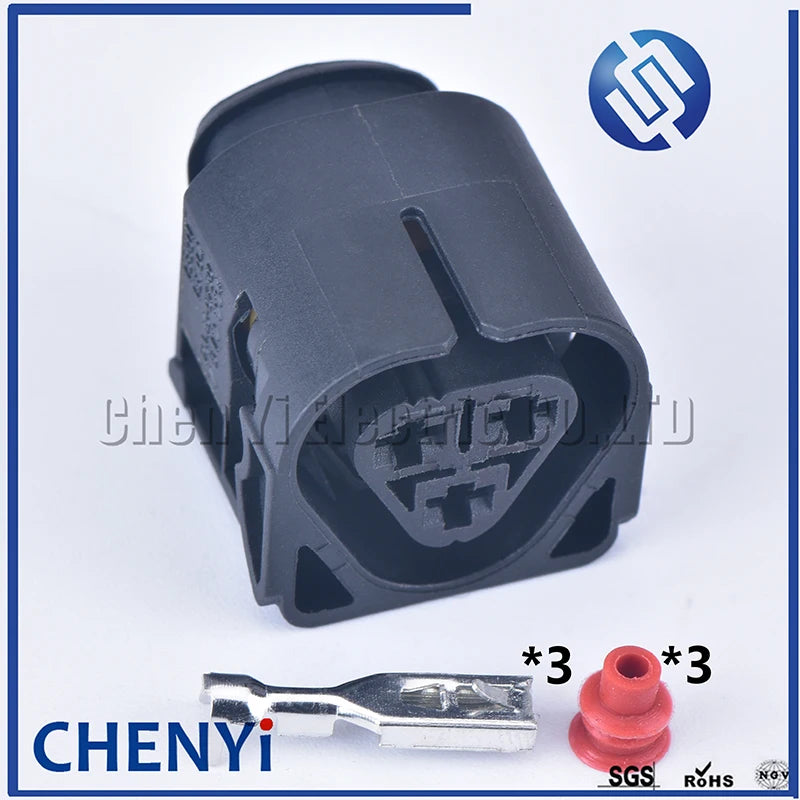 3 Pin auto waterproof Connector lgnition coil plug 12521437985 12527519996 2848393 For 318i 320 325 E38 E39 E46 E60 E66 E90 325i