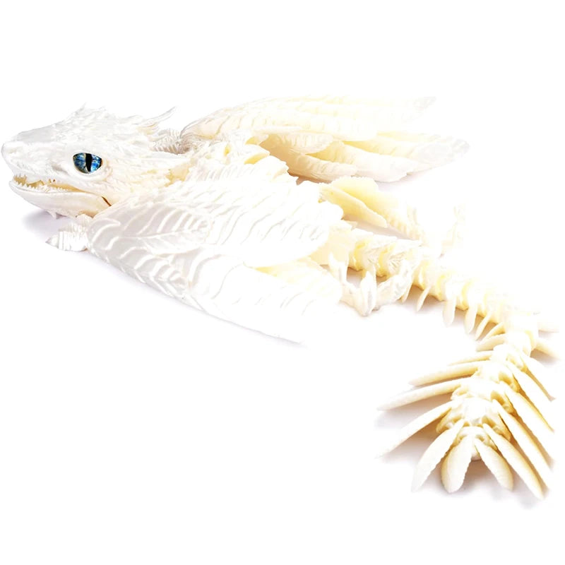 Feathered Wyvern Dragon, 3D Printed Dragon, Articulated Dragon, Fidget Dragon, 3D Printed Toys, Desktop Pet