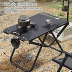 Multi Functional Outdoor Folding Table for Self Driving Hiking Convenient Metal Small Table Can Be Spliced To Hang Items Amagi