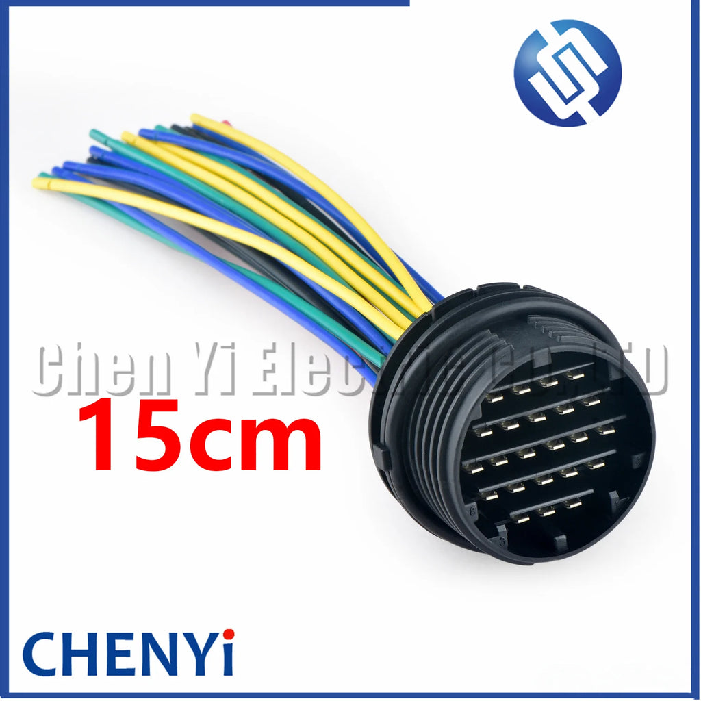 23 Pin black male or female Car Door body plug instrument connector For Peugeot Citroen Picasso Xsara Sienna Elysee 206 207 C2