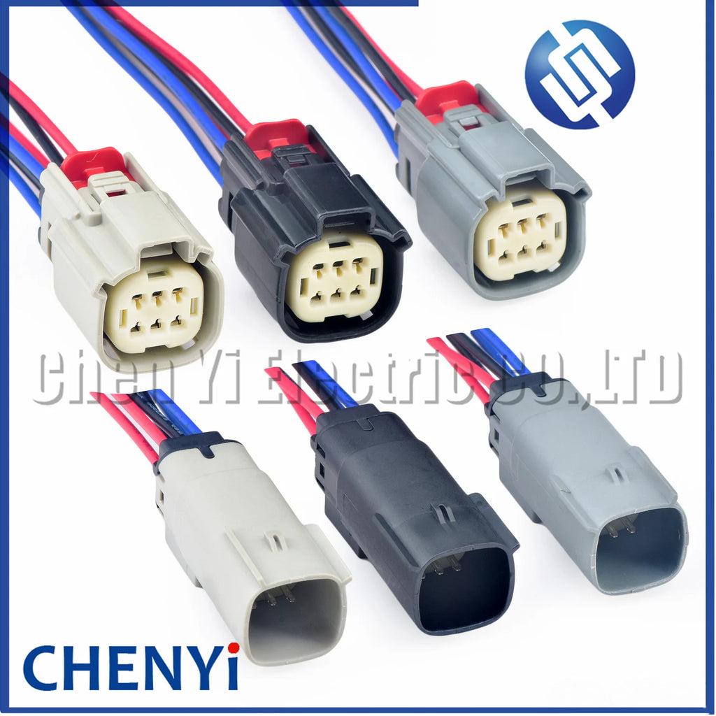6 Pin Automotive waterproof connector Tail light Bumper Light Fog Light Wire harness Plug For Ford Buick Chevrolet Cadillac