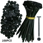 Nylon Universal Cable Tie Buckle With Round Head Tie Car Plastic Rivets Fasteners for Car Daily Repair Amagi