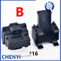 16 Pin Automotive waterproof connector Urea pump Computer board plug With  pins and back cover 4-1437287-5 4-1437287-6
